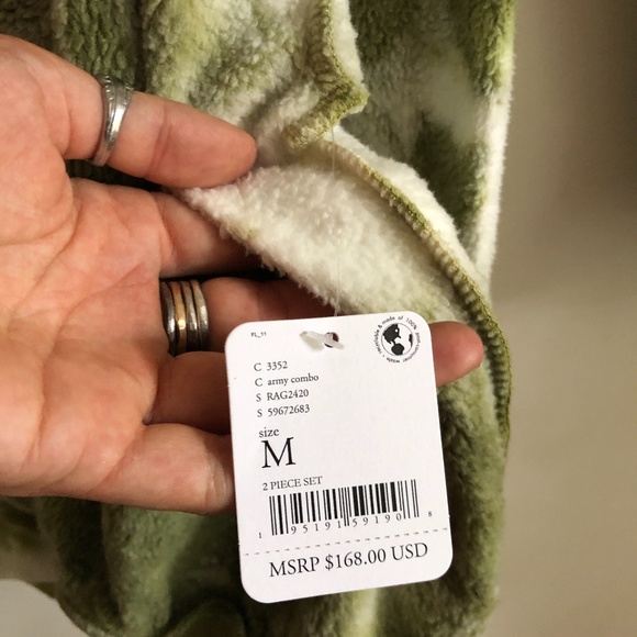 NWT Free People Kelly Washed Set Army Combo Medium - Picture 11 of 12